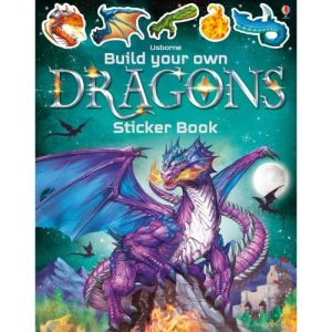חוברת מדבקות גדולה - דרקונים Usborne