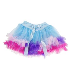 תחפושת - חצאית טוטו שכבות ורוד כחול גיל 4/7 Great Pretenders