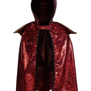 תחפושת - גלימה דרקון אדום מידה 3-4 Great Pretenders