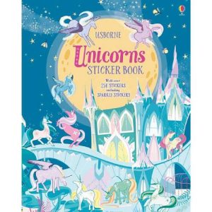 חוברת מדבקות גדולה חד קרן Usborne