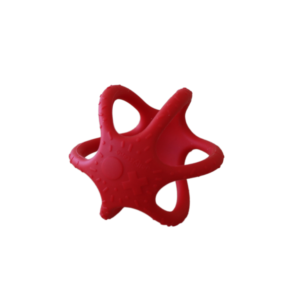 ⁦כדורי סיליקון בצבעי אפור ואדום JellyStone⁩ – תמונה ⁦4⁩