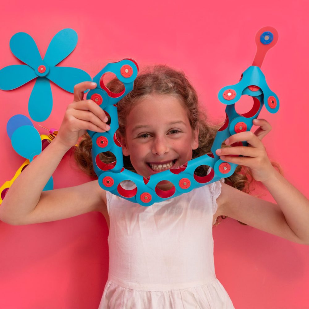 ⁦קליקסו משחק מגנטים 30 חלקים כחול ירוק⁩ – תמונה ⁦3⁩