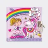 יומן מפתח - נסיכה וחד קרן Rachel Ellen Designs
