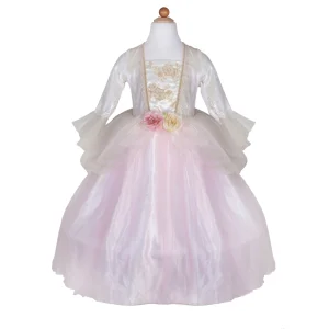 תחפושת - שמלת נסיכה ורדים מוזהבת 5/6  Great Pretenders