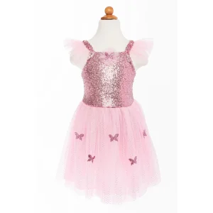 תחפושת - שמלת פרפרית ורודה  5/7  Great Pretenders