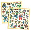⁦יצירה 160 מדבקות - רובוטים מטאליים Djeco⁩ – תמונה ⁦5⁩