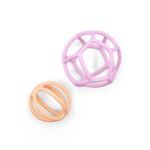 כדורי סיליקון בצבעי ורוד ואפרסק JellyStone
