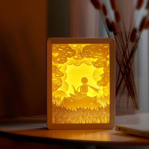 מנורה - הנסיך הקטן חיתוכי נייר Vipo – תמונה 5