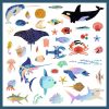 ⁦יצירה - 160 מדבקות מטאליות אוקיינוס Djeco⁩ – תמונה ⁦5⁩