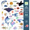 ⁦יצירה - 160 מדבקות מטאליות אוקיינוס Djeco⁩ – תמונה ⁦2⁩