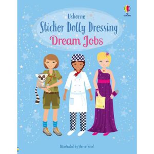 חוברת הלבשה במדבקות - מקצועות 5+ Usborne