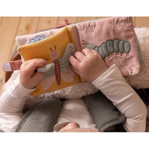 Soft Stroller Booklet - Flowers & Butterflies - Little Dutch – תמונה 3