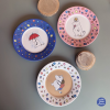 ⁦צלחת לבנה מומינים פרחים petit jour⁩ – תמונה ⁦2⁩