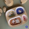 ⁦צלחת מחולקת מומינים פרחים petit jour⁩ – תמונה ⁦2⁩