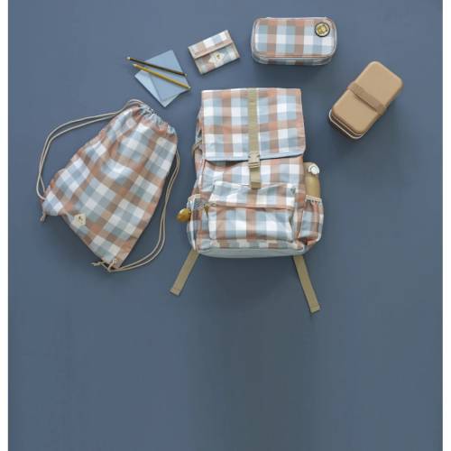 ⁦ארנק Cottage blue Check  - Fabelab⁩ – תמונה ⁦4⁩