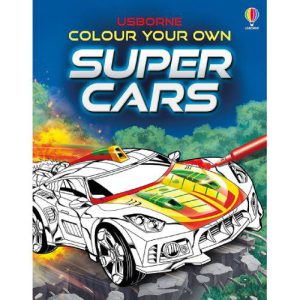 חוברת צביעה גדולה סופר מכוניות Usborne