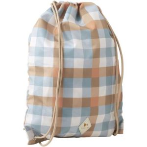 תיק שרוך - Fabelab - Cottage Blue Checks