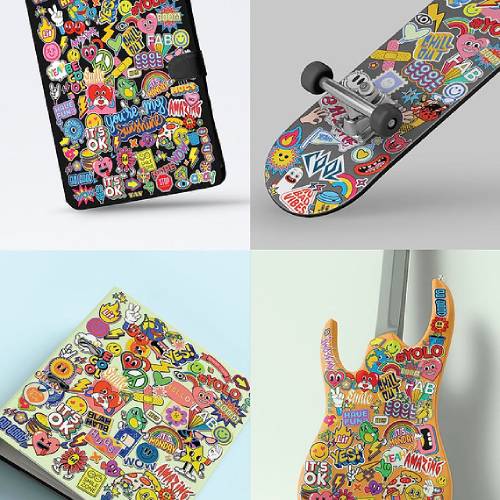 ערכת מדבקות לעיצוב - קאוואי – תמונה 2