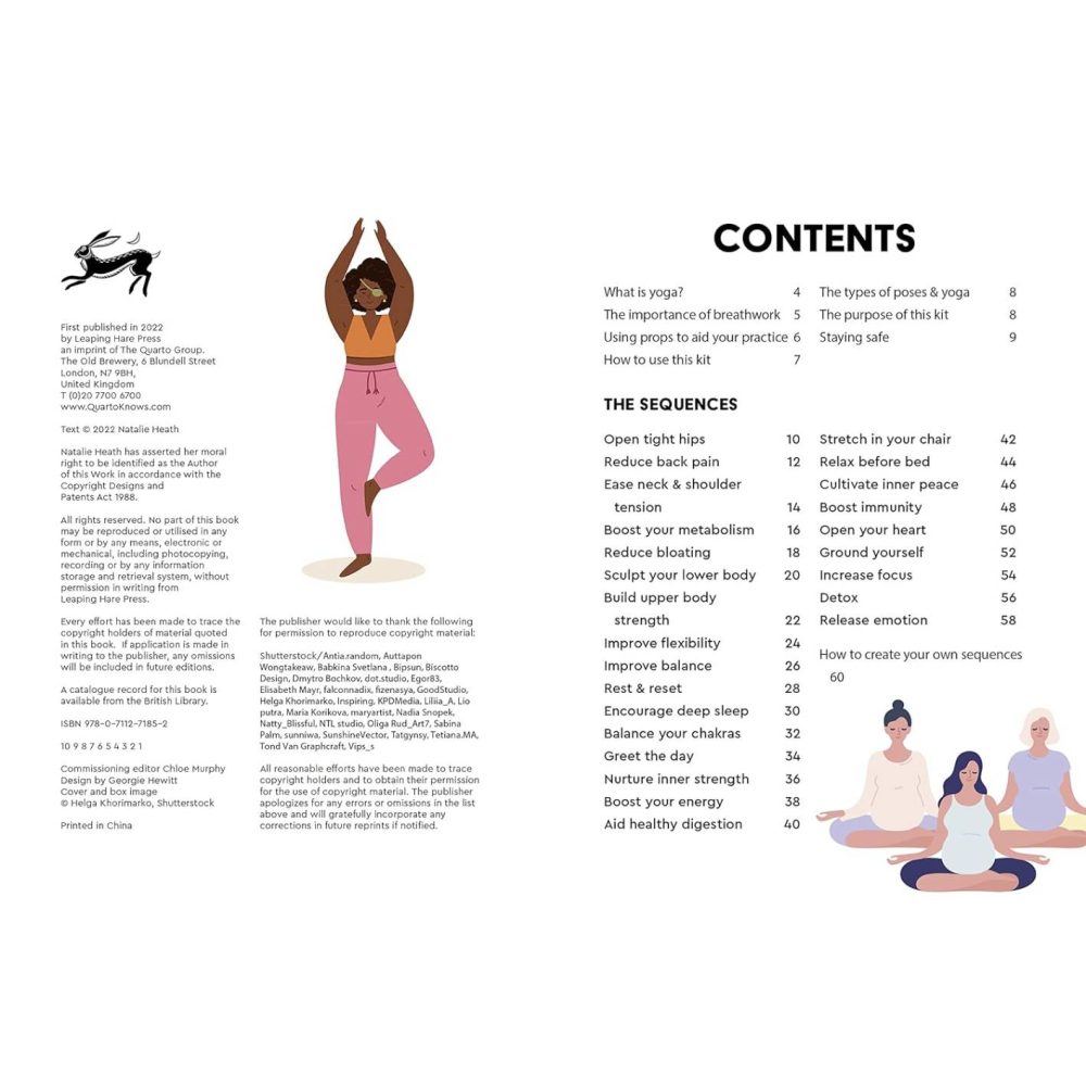 ⁦Yoga Asana cards - 50 poses & 25 sequences⁩ – תמונה ⁦5⁩