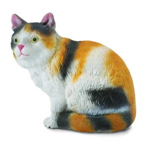 חתול בית 3 צבעים יושב CollectA