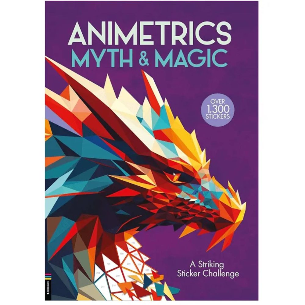 חוברת מדבקות לפי מספרים - Animetrics Myth & Magic