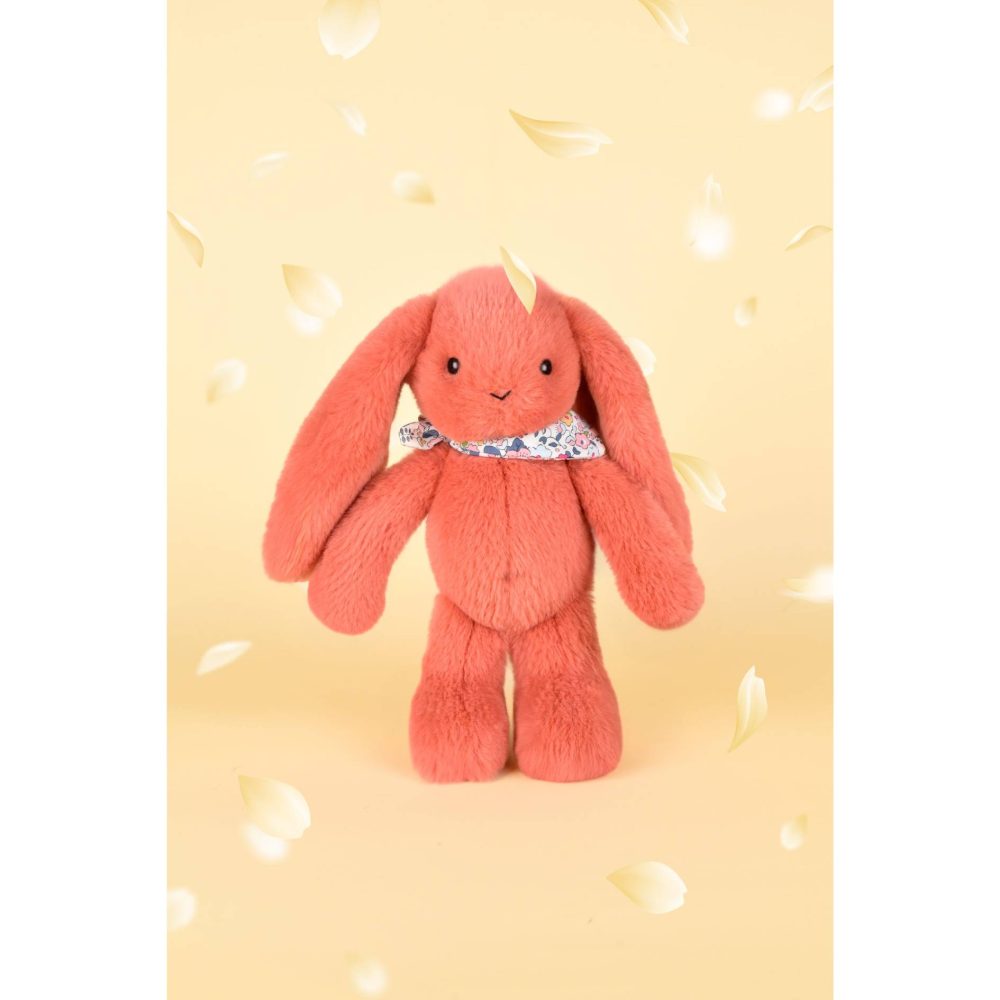 ⁦בובת ארנב פרחים - קורל - 25 ס"מ Doudou⁩ – תמונה ⁦4⁩
