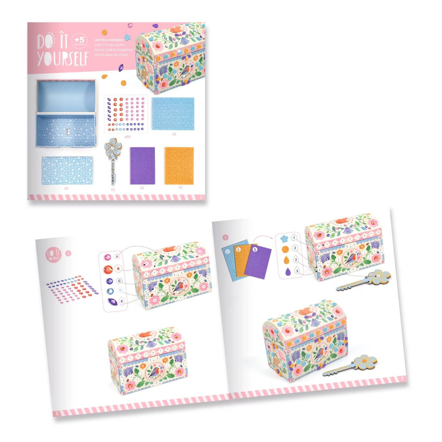 יצירה DIY - תיבת אוצר גלום Djeco – תמונה 5