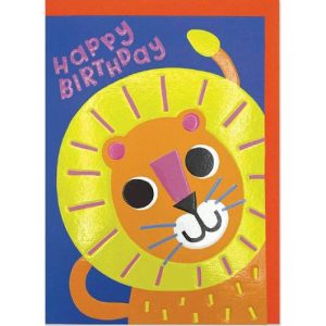 כרטיס ברכה - Happy Birthday Lion