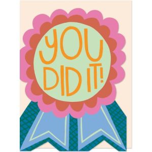 כרטיס ברכה קטן - You Did It Rosette