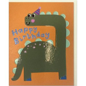 כרטיס ברכה קטן - Happy Birthday Dino