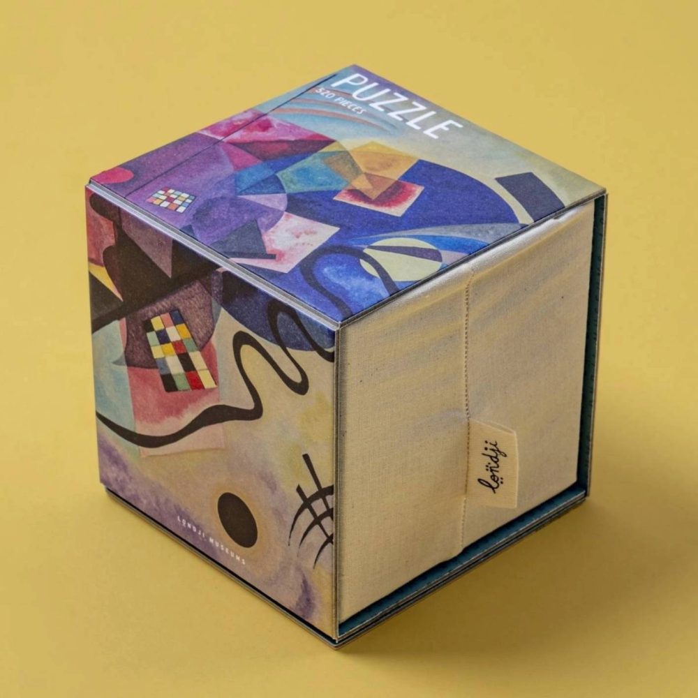 ⁦Cube פאזל - קנדינסקי - Gelb Rot Blau - 520 חלקים - Londji⁩ – תמונה ⁦8⁩