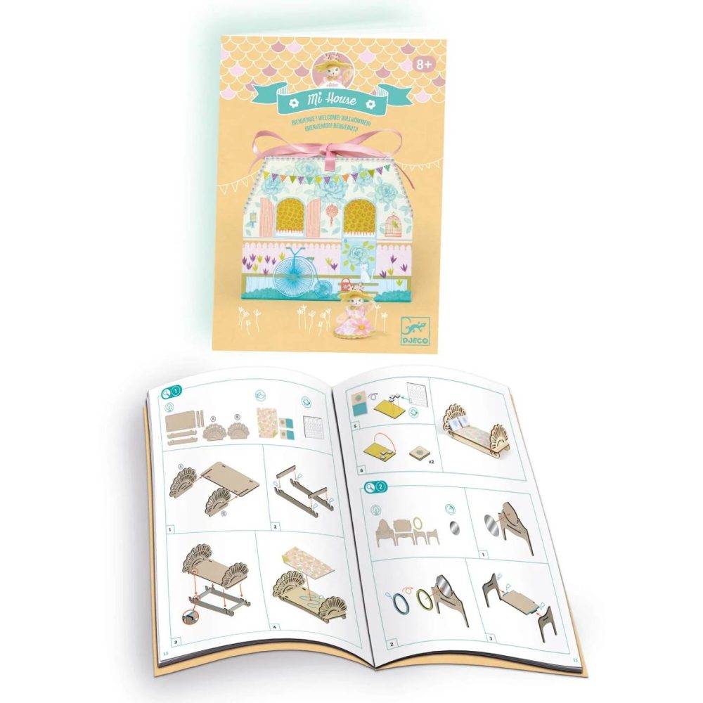⁦ערכת יצירה - בתים מניאטורים - אלבה Djeco⁩ – תמונה ⁦9⁩