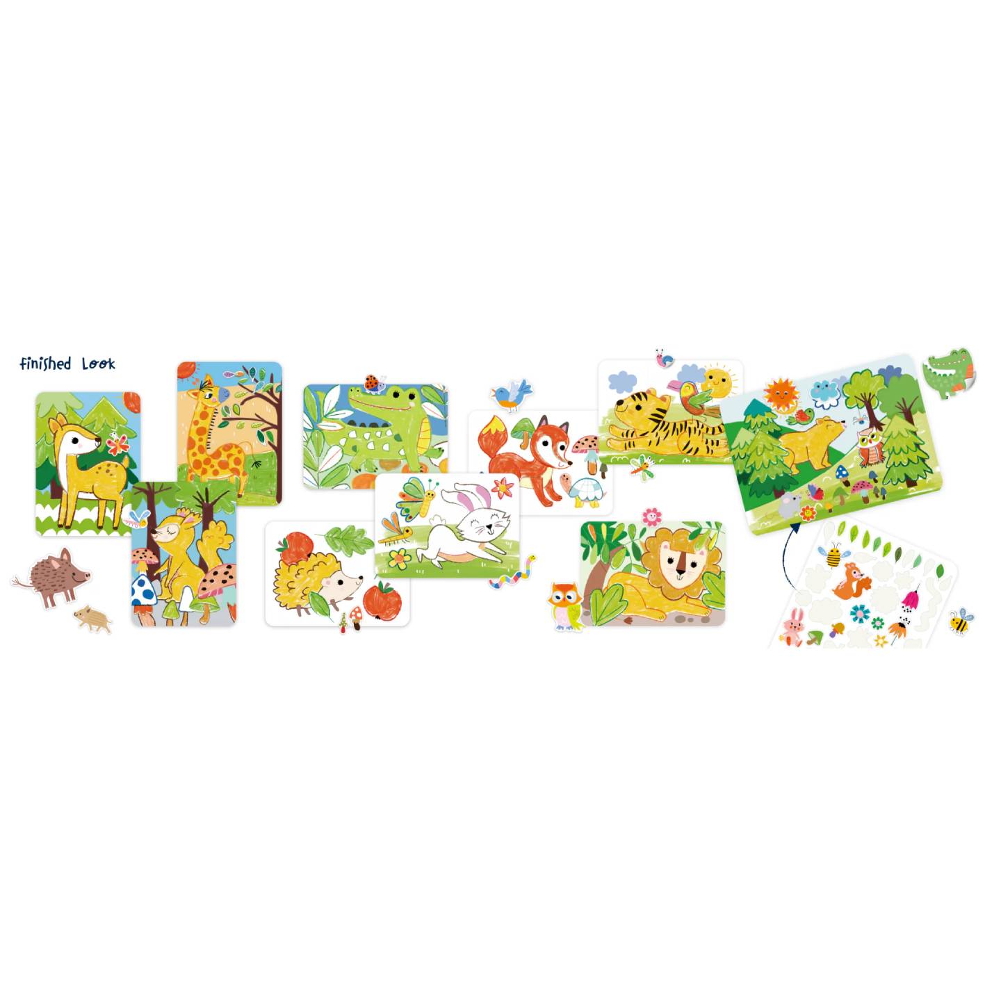 ערכת צביעה עם כרטיסיות ומדבקות - Avenir – תמונה 3