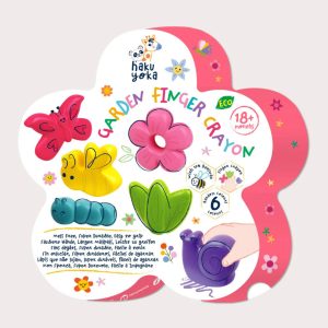 6 צבעי פעוטות ארגונומים גדולים בצורת חיות ופרחים haku yoka