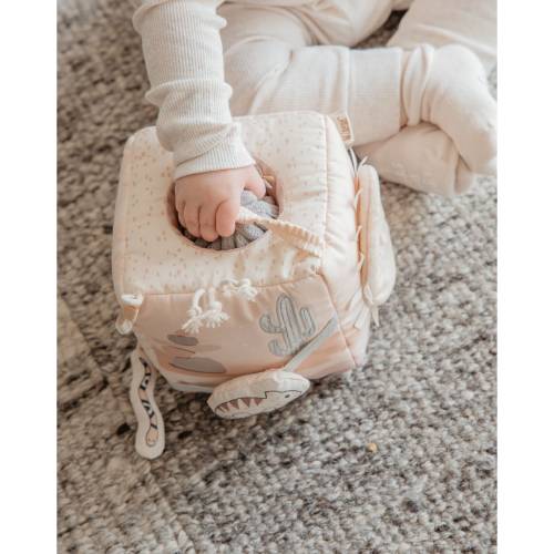 קוביית משחק התפתחותית - ורוד מדבר - מיננה – תמונה 3