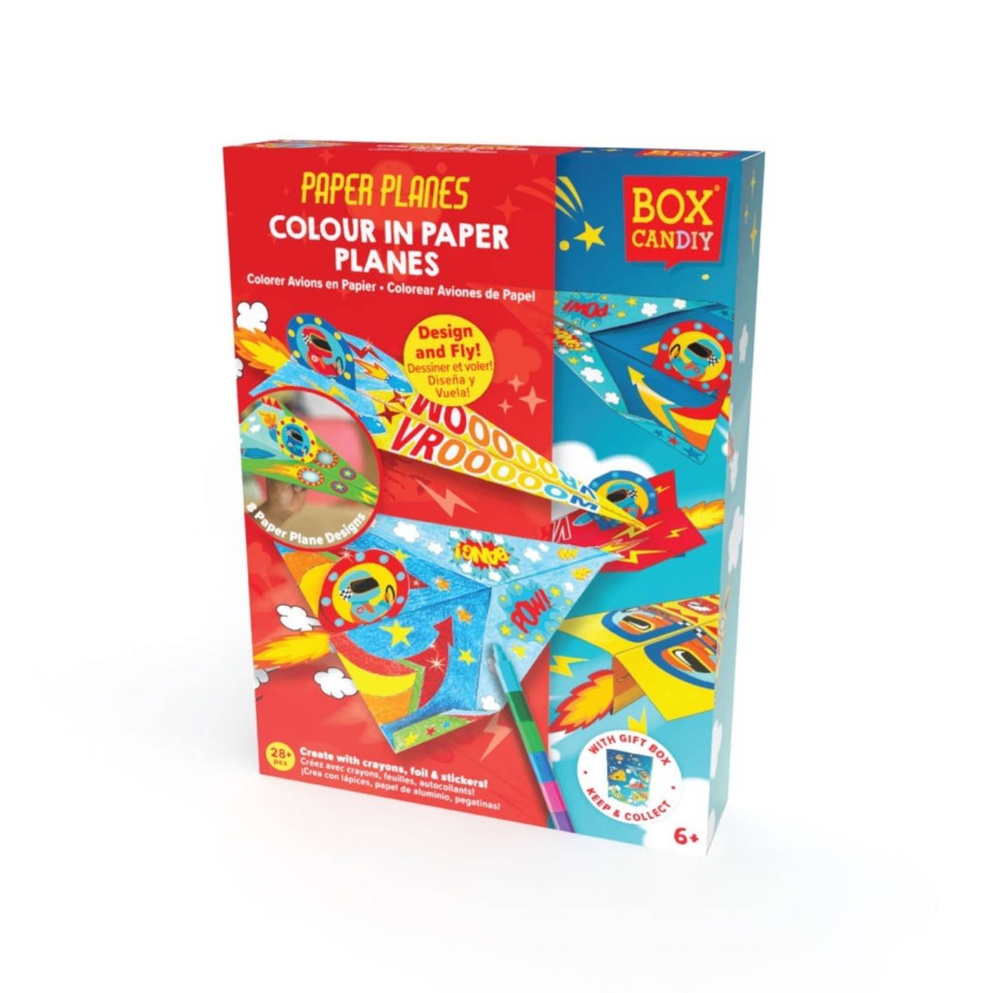 ערכה להכנת 20 מטוסי נייר - Box candiy