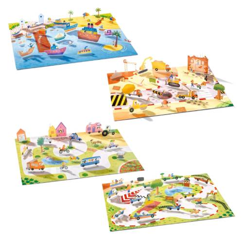 מדבקות תלת מימד - רכבים Djeco – תמונה 5