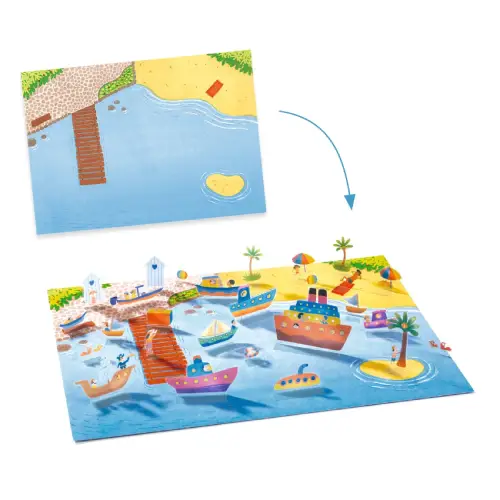 מדבקות תלת מימד - רכבים Djeco – תמונה 2