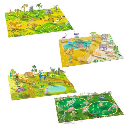מדבקות תלת מימד - סוואנה Djeco – תמונה 5