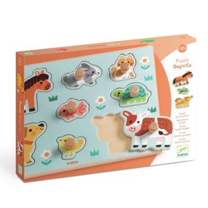 פאזל עץ - כלבלב וחברים Djeco