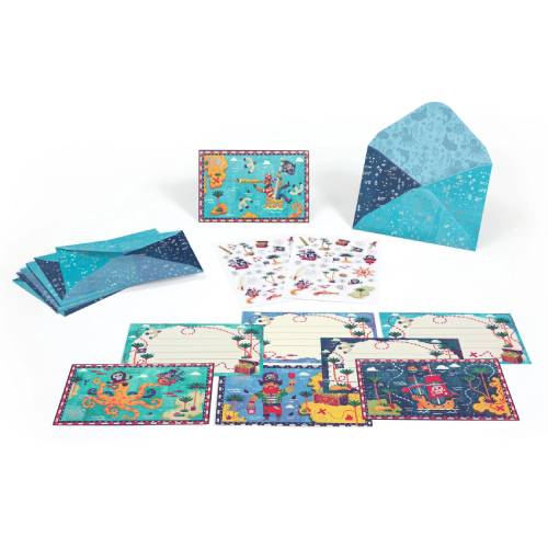 מארז כרטיסי ברכה - פיראטים Djeco – תמונה 3