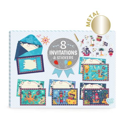 מארז כרטיסי ברכה - פיראטים Djeco – תמונה 2