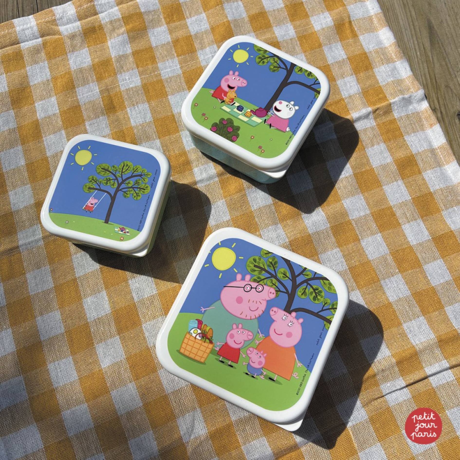 סט קופסאות אוכל - פפה פיג petit jour – תמונה 2