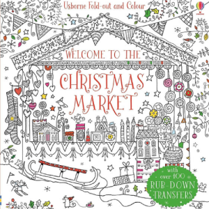 קונצרטינה שוק כריסמס עם מדבקות קסם להעברה - Usborn