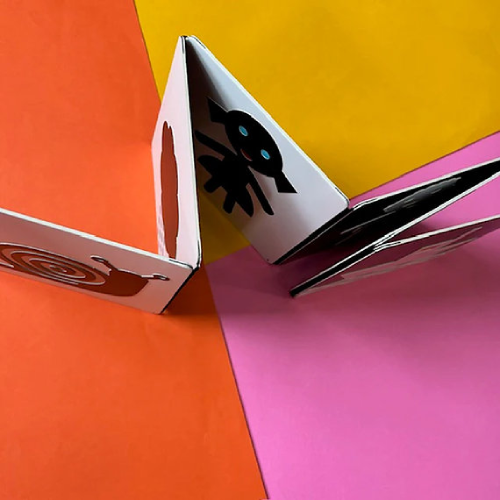 ספר קונצרטינה שחור לבן Post Wave – תמונה 5