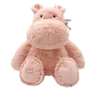 בובת היפופוטם ורוד בינוני Label Label