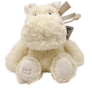 בובת היפופוטם לבן קטן Label Label