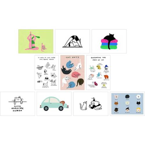 Cat Box - 100 Postcards By Artists – תמונה 2