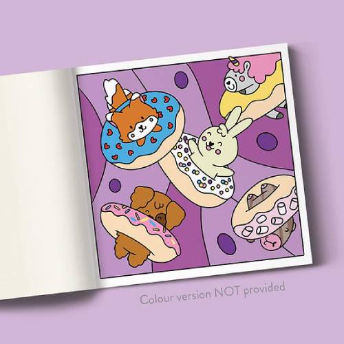 חוברת צביעה קאוואי - אוכלים – תמונה 4