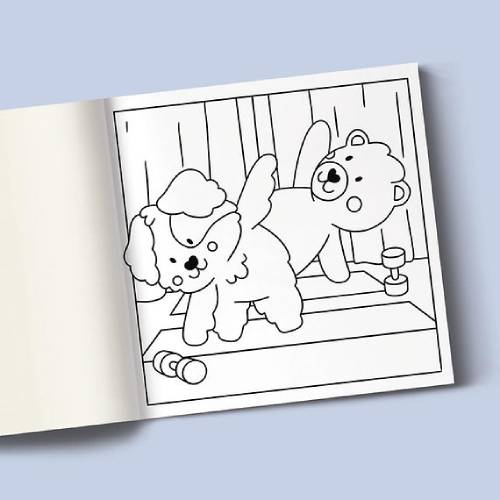 חוברת צביעה - קאוואי - חמודים – תמונה 4